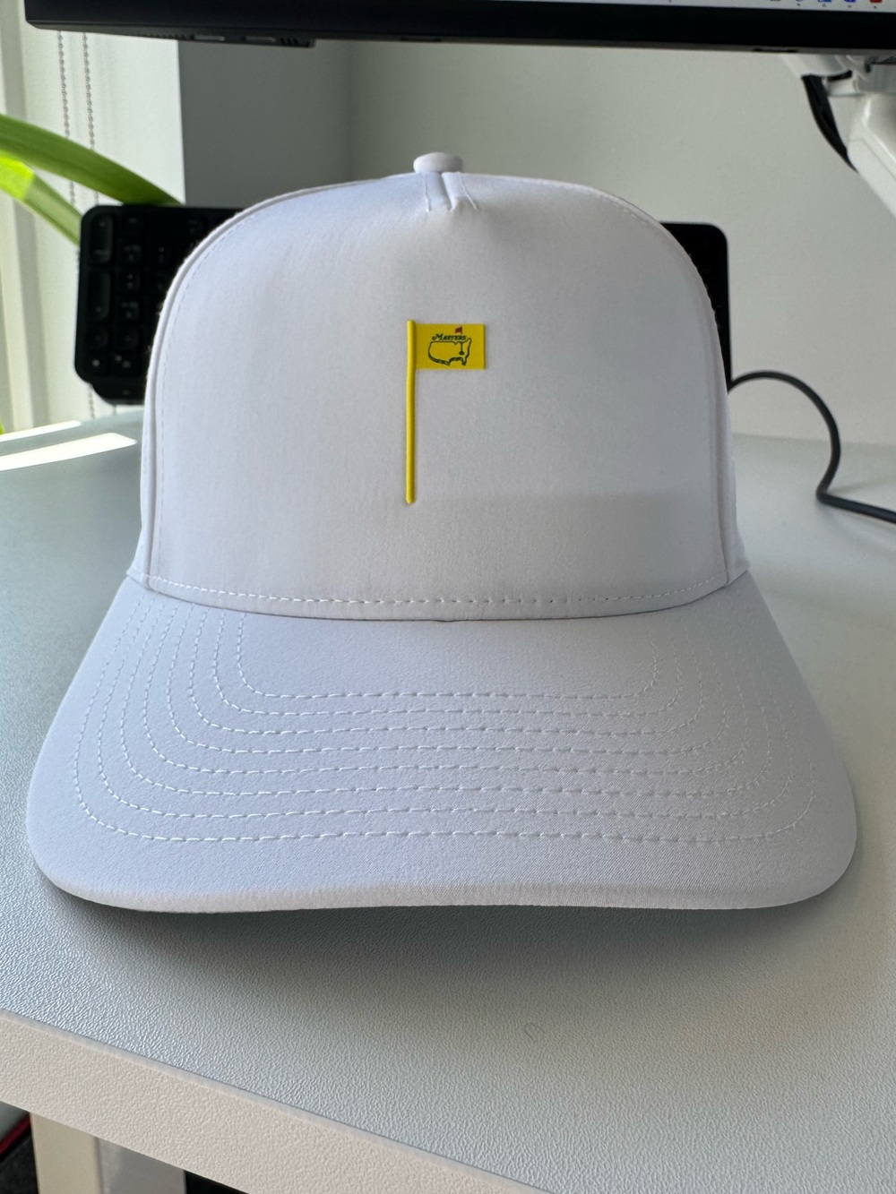 Master White Perforated Snapback Hat (never worn)